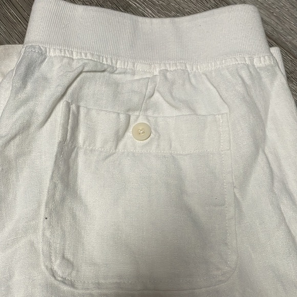 ATHLETA WHITE  100% LINEN PANT SIZE 12L long - Picture 4 of 4